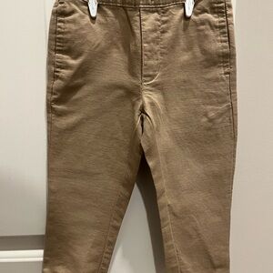 Janie and Jack 2T Khaki Linen Pull-On Pants
